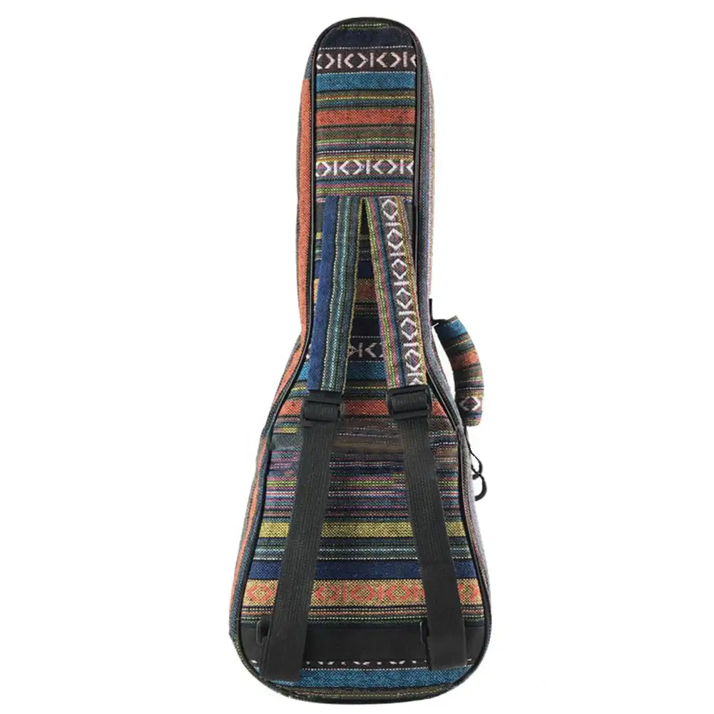 Кантри Стиль Гитары сумка Портативная гитара коробка с укулеле чехол рюкзак для гитары 21/23/26 дюймов - Цвет: 23 inches