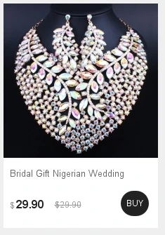 Роскошные наборы свадебных ювелирных изделий с кристаллами, ожерелье и серьги для невесты, аксессуары для свадебной вечеринки