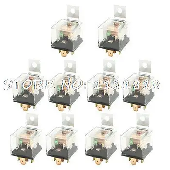 

12VDC 40 Amp 5P NO+NC SPDT Green Indicator Auto Car Power Relay 10 Pcs
