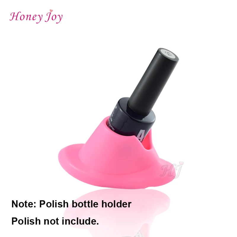 

2pcs/lot Hand Free Nail Gel Polish Bottle Holder DIY Salon Nail Art Beauty Varnishes Glass Cup Base Stand Tool Accessory