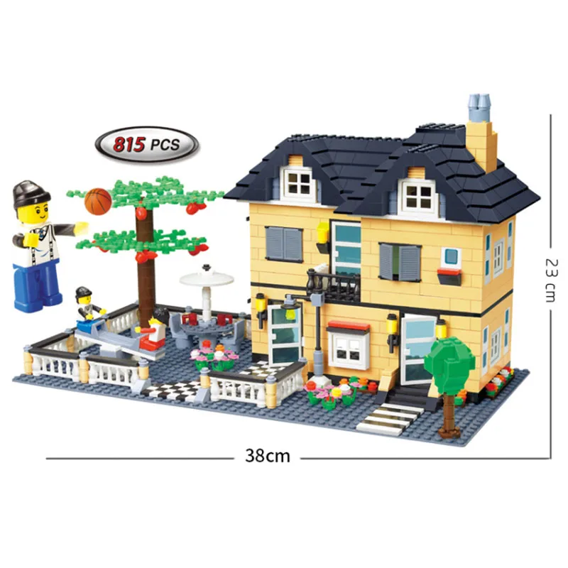 

Garden Villa House model building blocks kids friend toy Compatible Minifigures House City Bricks toy Children With original box