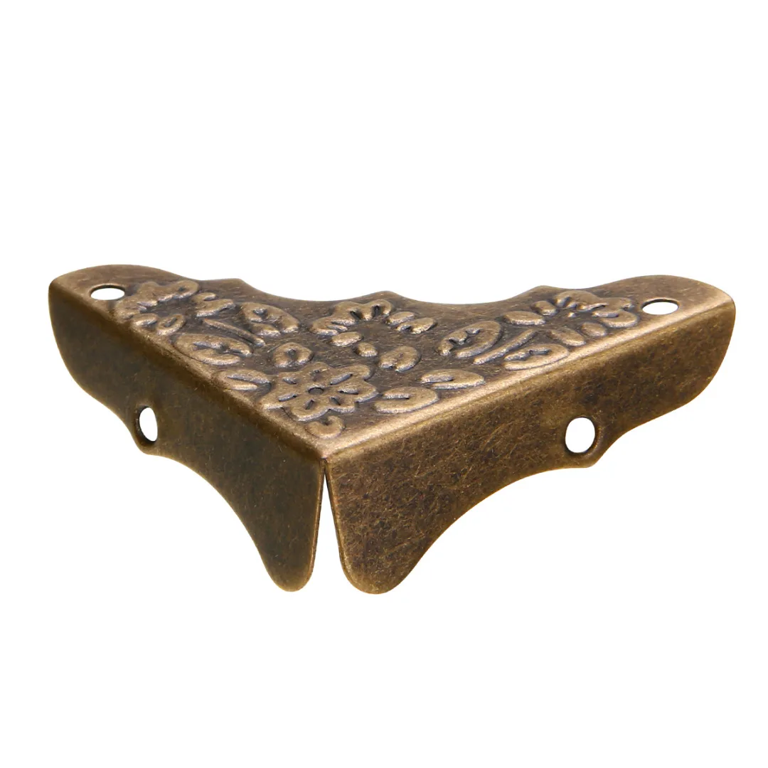 Antique Jewelry Box Corner Foot Wooden Case Corner Protector Frame Leg Decorative Protector Screw Set Furniture Hardware 3color Antique Jewelry Box Corner Foot Wooden Case Corner Protector Frame Leg Decorative Protector Screw Set Furniture Hardware 3color