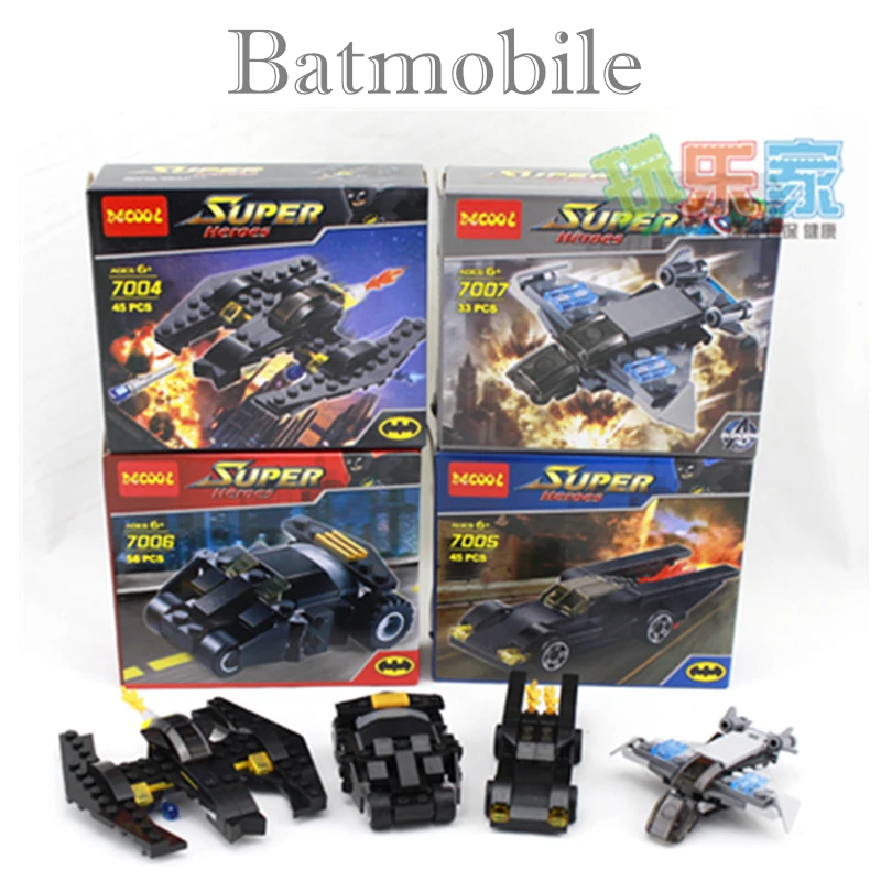 

Vehicles Batman Batmobile The Tumbler Batwing Captain America Building Blocks Set Toys Compatible With Lego