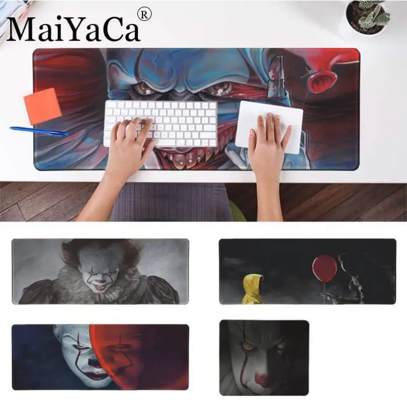 

MaiYaCa In Stocked Pennywise The Clown Horror Gaming Mouse Pad Large Mouse Pad Gamer for league of legends mouse pad mousepad