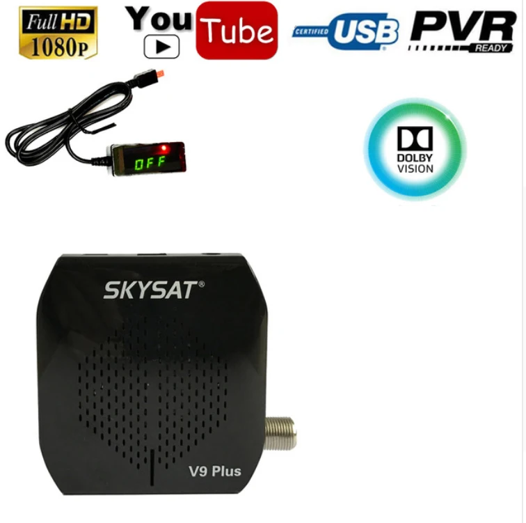 V9 плюс Full HD DVB-S2 цифровой спутниковый ресивер ТВ тюнер Поддержка WiFi Youtube PVR Cccam power CS AC3