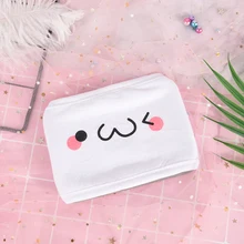 1 шт. Унисекс Анти-пыль Тканевая маска для лица узор белая маска Милая Половина лица рот