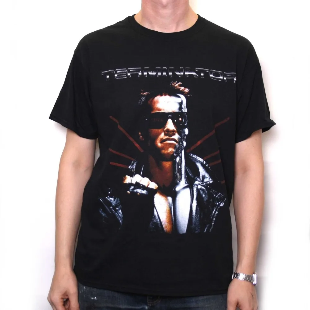 2018 Crossfit t shirts The Terminator T Shirt-оригинальный постер с фильмом культ 80's Movie T Shirt официальный! Лидер продаж, повседневная одежда