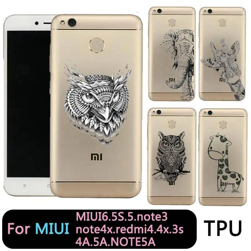 Qmswei Прозрачный чехол для телефона mi 6 5 5S note3 Red note4x 4x3 s 4a 5a note5a мягкий из ТПУ с