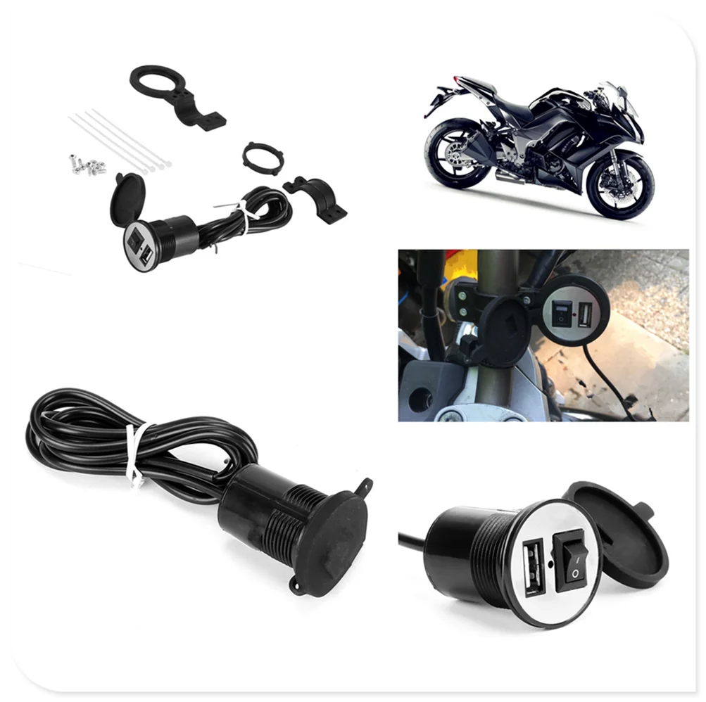 Car and motorcycle voltage adapter USB charger power socket for YAMAHA R6S USA BT1100 Bulldog XJR400 1300 RACER 400R