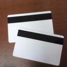 100 шт/партия пустой белый ПВХ Hico 1-3 магнитная полоса пластиковая кредитная карта 30Mil магнитная карта с защитным наполнением