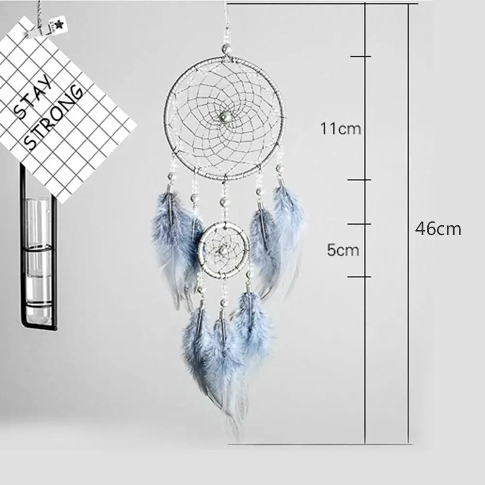 Dreamcatcher Pendant Handmade Dream Catcher Wall Decoration with Lucky Pendant Beads Wall Hangings Decor For Room Party Wedding 5