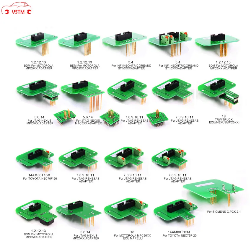 

2019 BDM Probe Adapters Full Set 22PCS LED BDM Frame Programmer For KESS KTAG Fgtech Galletto / BDM100 KTAG KESS KTM Dimsport
