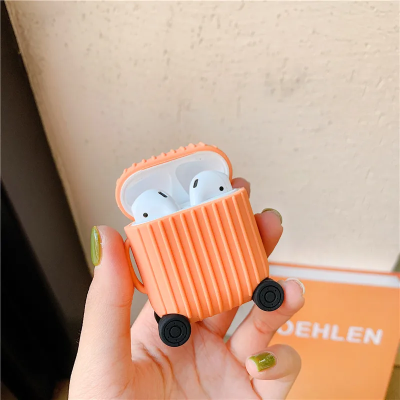 Чехол для Apple Airpods 1 2 силиконовый чехол с функцией зарядки противоударный
