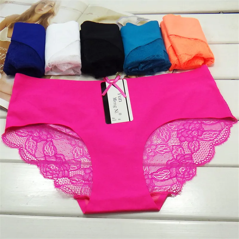 New Hot Cotton with Lace Side best quality Underwear Women sexy panties Casual font b Intimates