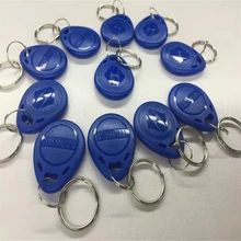 50 шт./лот 125 кГц ID rfid-брелок TK4100 EM4100 доступа Управление посещаемость времени карты Стикеры брелок для ключей брелки электронные ключи безопасности кольцо датчик приближения
