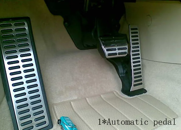 Педаль автомобиля из нержавеющей стали для AT MT Volkswagen vw Golf 6 Passat TIGUAN magotan sagitar CC - Название цвета: Automatic pedal