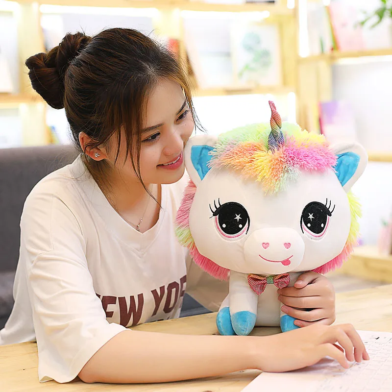 1pc 35cm Lovely Unicorn Plush Toys Soft Stuffed Cartoon Unicorn Dolls Cute Animal Horse Toys for Children Girls Birthday Gift