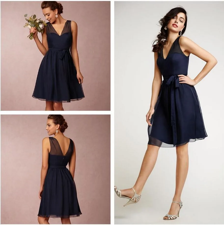 Short Bridesmaid Dresses Navy Blue Size Bridesmaids Dress 2017 Cheap ...