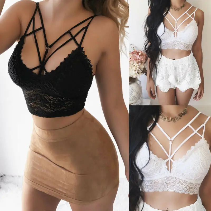 

Casual Top Cami Sleeveless Sexy Shirt Tank Summer Crop Women Blouse Vest