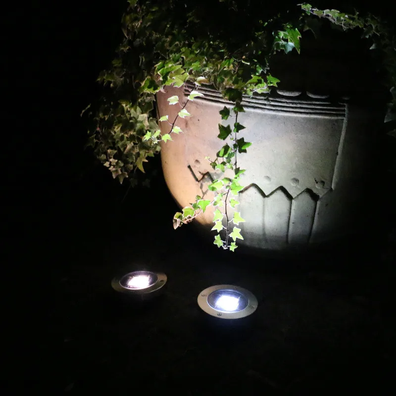 

Solar Powered Disk Lights Solar Pathway Lights Outdoor Waterproof Garden Landscape Lighting for Yard Deck Lawn Patio Walkway