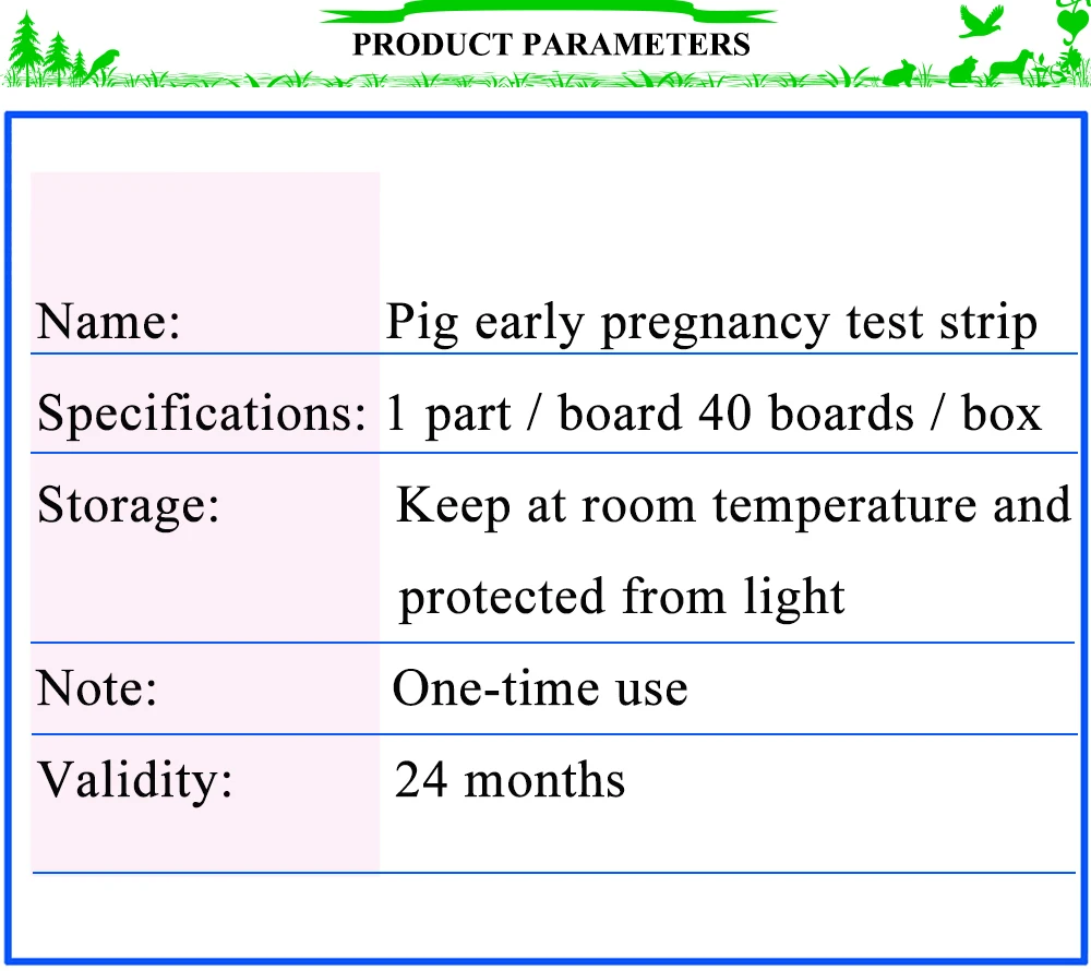 Pig Pregnancy Test Paper