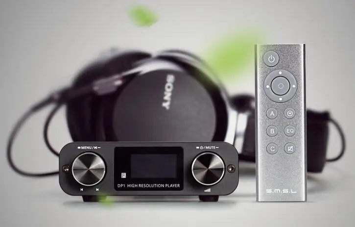 SMSL DP1 Hi Fi DSD плеер/цифровой циферблат ЦАП/усилитель для наушников Поддержка SD