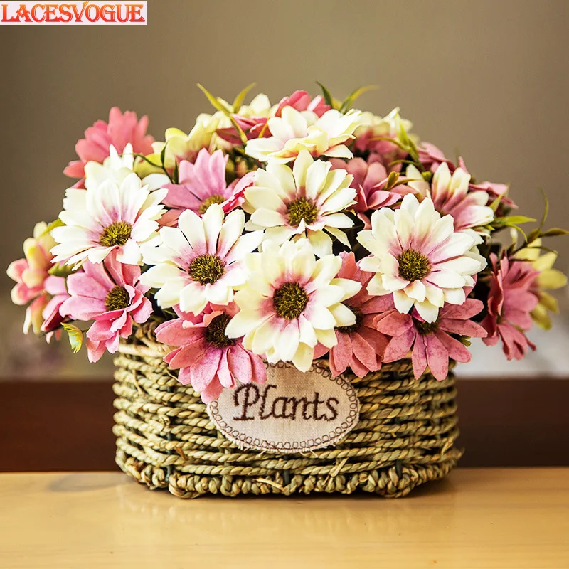 Artificial Flowers European cosmos autumn 5 small fork Daisy simulation Juanhua color wedding flores artificiales | Дом и сад
