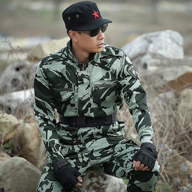 

Mens Hunting Clothes Tactical Camouflage Suit Jacket+pants Outdoor Army Military Combat Sets Uniforms Outfit Suit CS Clothing