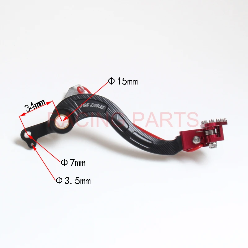 CNC aluminio freno trasero Pedal brazo con freno para FCI crf250r FCI 250r 250 moto motocicleta motocross