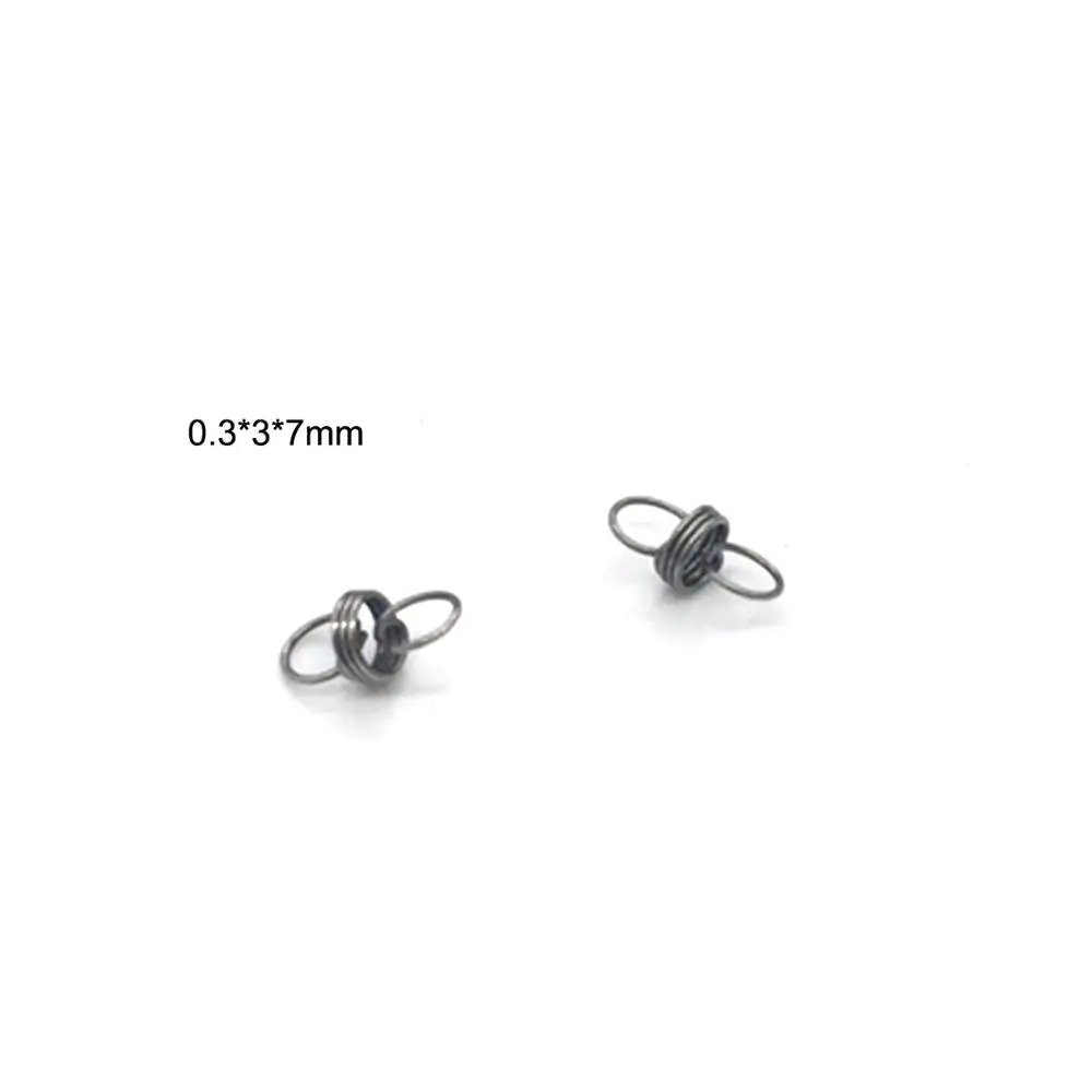 

10pcs Stainless steel tension spring 0.3mm wire diameter extension spring with tring mini type NEW wholesale