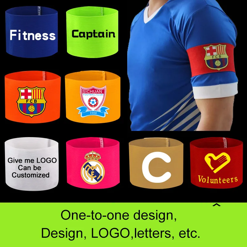 

10pcs DIY Adult&Kids Size 10Colors Non-Slip Belt Soccer Captain Armband Customize Sports Adjustable Football