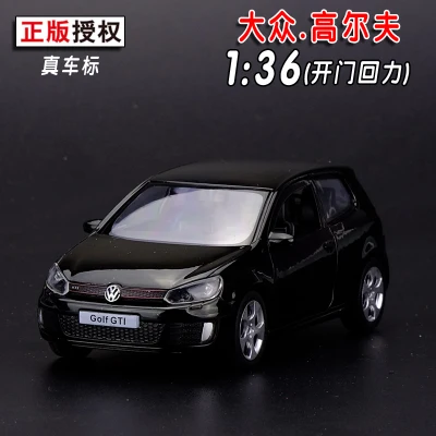 1 шт. 12 5 см 1:36 мини автомобиль из сплава модель deliacy Yu feng Volkswagen Golf GTI украшение для