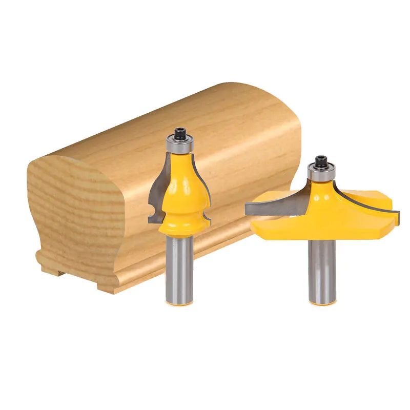 

2pcs/set Bit Handrail Router Bit Set - 1/2" Shank