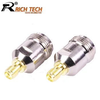 

10pcs/lot N Female Jack to SMA Female Jack Straight Copper Connector High Quality N to SMA RF Adapter Converter
