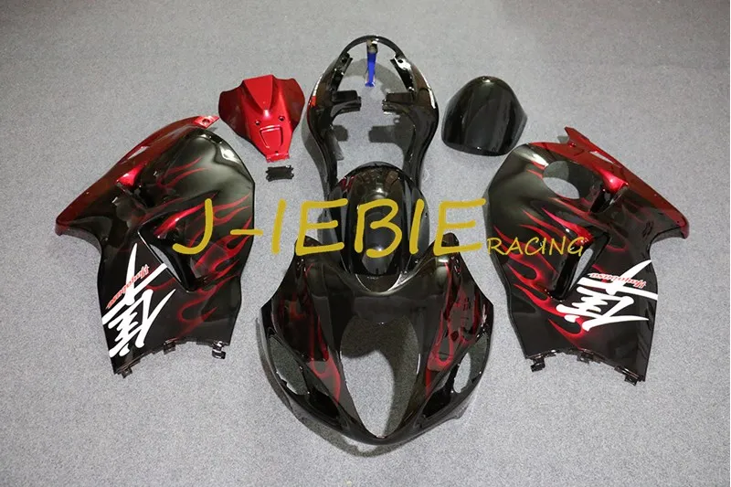 

Black red fire Injection Fairing Body Work Frame Kit for SUZUKI GSXR 1300 GSXR1300 Hayabusa 1999-2007 2000 2001 2002 2003