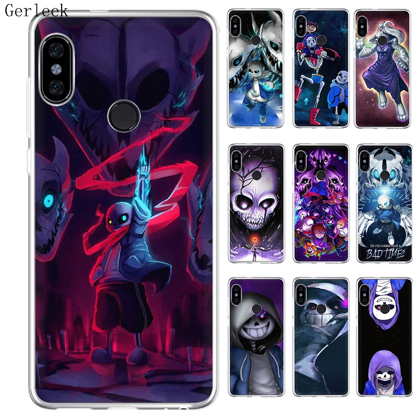 

mobile Phone Case For Xiaomi Redmi Note 6 7 3 Pro 4 4X 5 5A Cover Undertale Sans Bag Shell