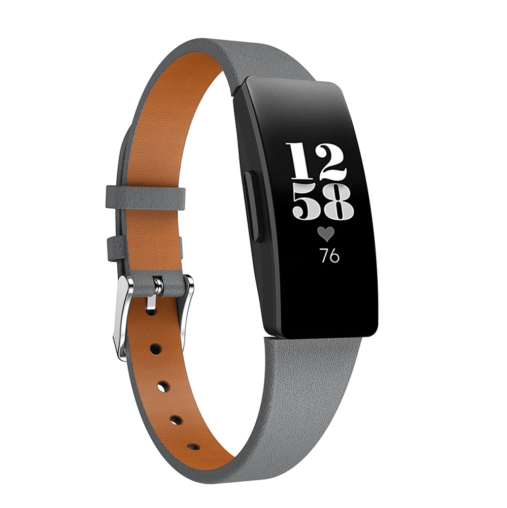 Новое поступление сменные часы ремешок для Fitbit Inspire HR Band короткий кожаный ремешок для часов Ремешок