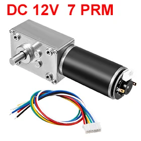

Uxcell(R) 1pcs DC 12V 7RPM 50Kg.cm Self-Locking Worm Gear Motor With Encoder And Cable, High Torque Speed Reduction Motor