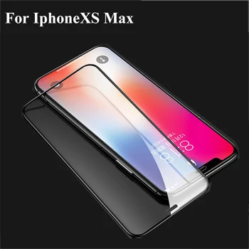 5 ピース黒超薄型スクリーンプロテクター強化ガラス iphone XS XS iphone xs フルスクリーン保護ための iphone × iphone ×
