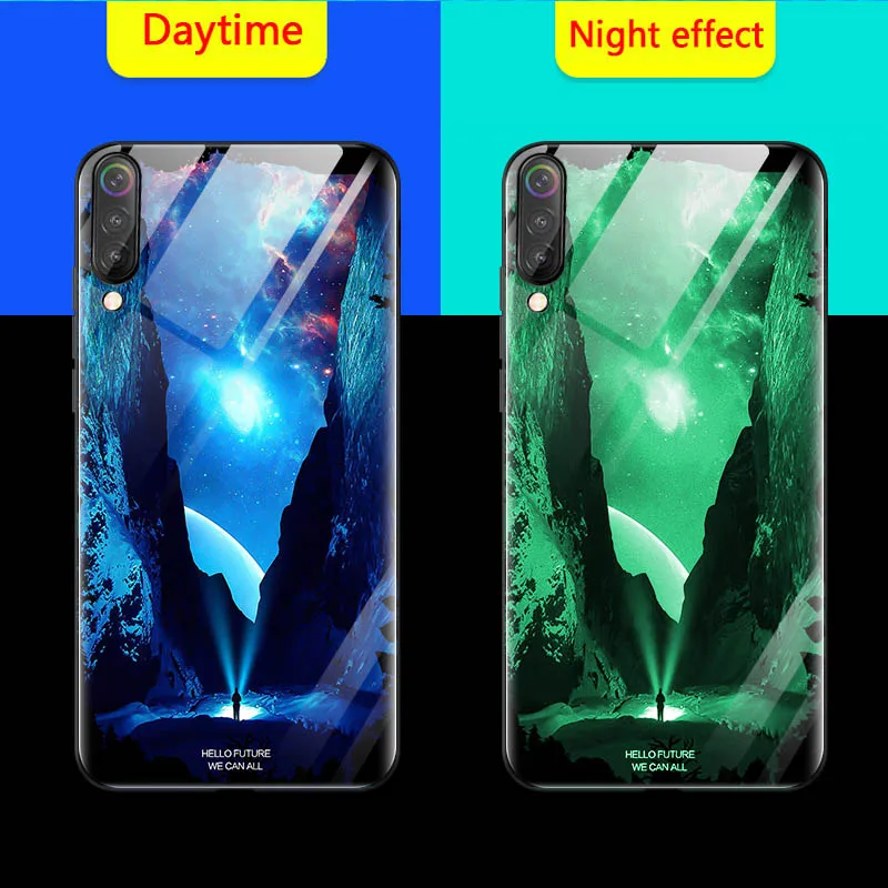 Чехол для телефона Lu mi nous s для Xiaomi mi 9 SE 8 Lite A2 PLAY Space Night Shine, стеклянный чехол для Red mi 5plus Note 8 7 pro 5, чехол - Цвет: 05