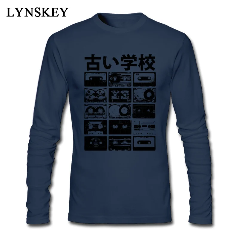 Old School Cassettes (vintage distressed look)_navy