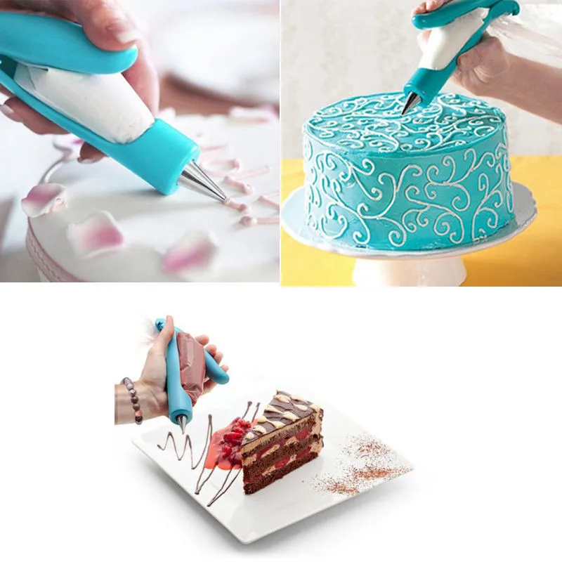 

1 Set Pastry Icing Piping Bag Nozzle Tips Fondant Cake DIY Decorative Hand Tool