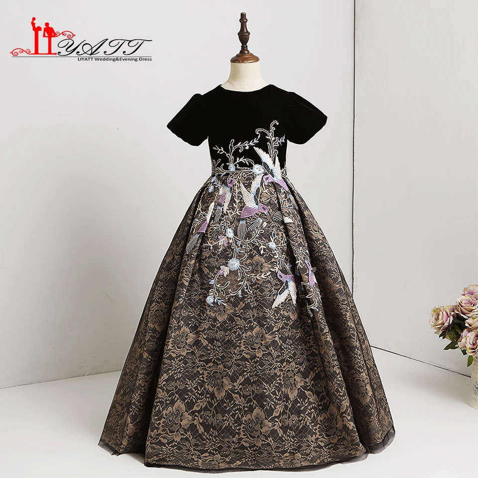 black velvet dress for girls