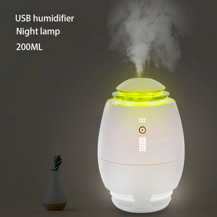 

USB Spray Humidifier Aromatherapy Ultrasonic Air Diffuser Humidifier Night Light Home Aroma Humidifier Purifier Lonizer Atomizer