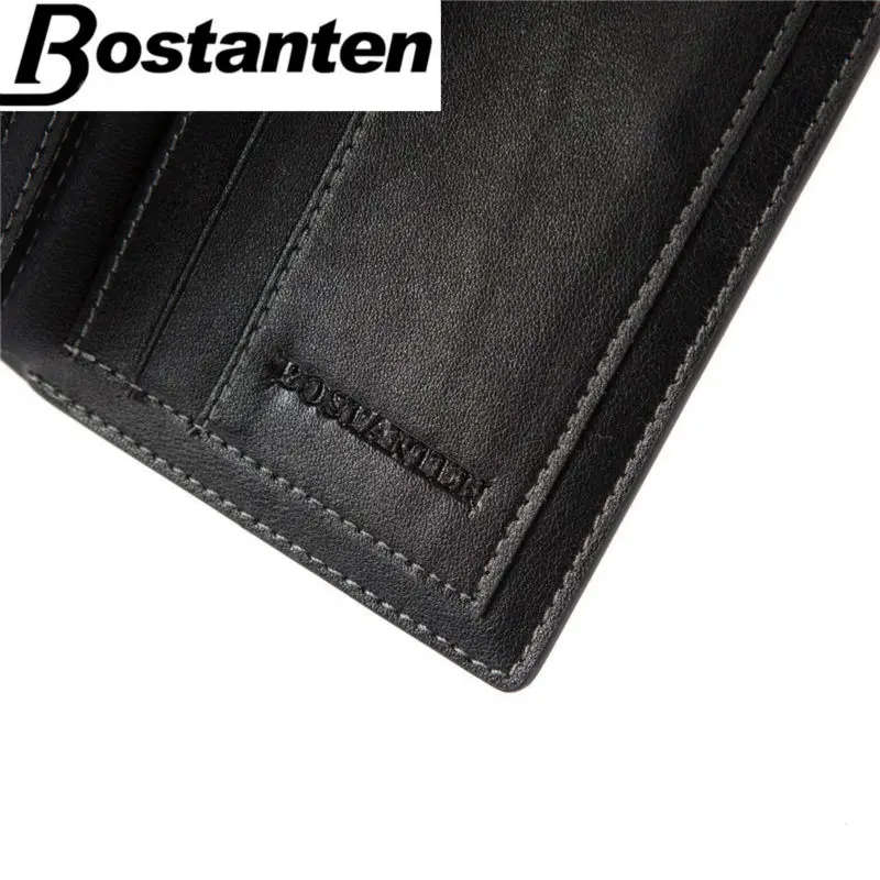 Bostanten 2017 роскошные мужские кошельки кожаные для денег известный бренд новый