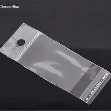 Doreen Box hot-200 шт прозрачные Самоклеющиеся пластиковые пакеты 10x4 см(B05757