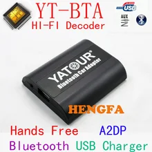 Yatour Bluetooth MP3 player BTA with Remote control for VW AUDI Skoda Seat 12PIN radios for Smart Phone Hands Free A2DP Music