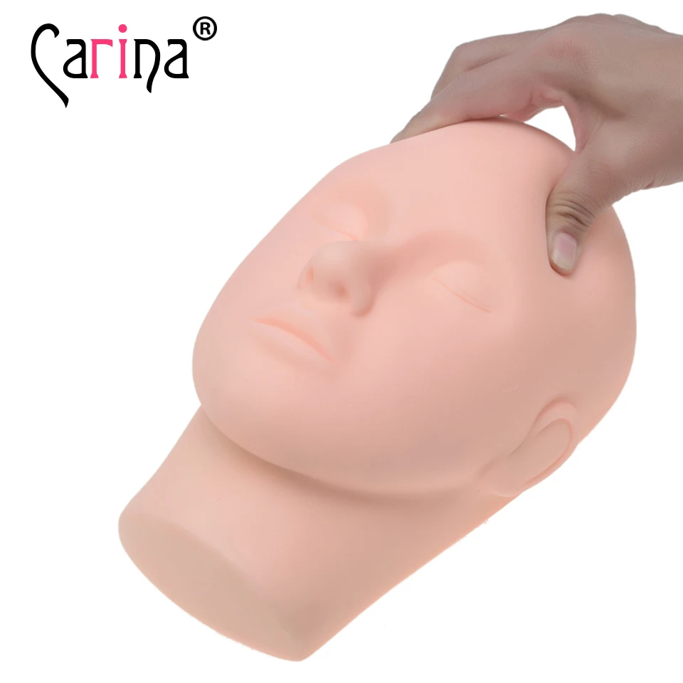 New Hot Closed Eyes Mannequin Head Massage Makeup Eyelash Extension Practice Model Hats Hairs Glasses Display for Wigs Showcase