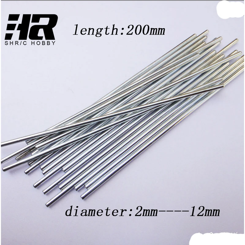 

RC DIY Long Steel Shaft 20cm Metal Rod 200mm Steel Shaft DIY Axles Building Model Material Accessory 5mm 6mm Diameter F19188/90