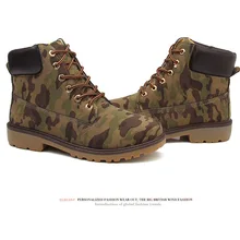 Мужские ботинки из искусственной замши; сезон весна-осень-зима; Мужская обувь; ботильоны; Мужская зимняя обувь для работы; большие размеры 38-46